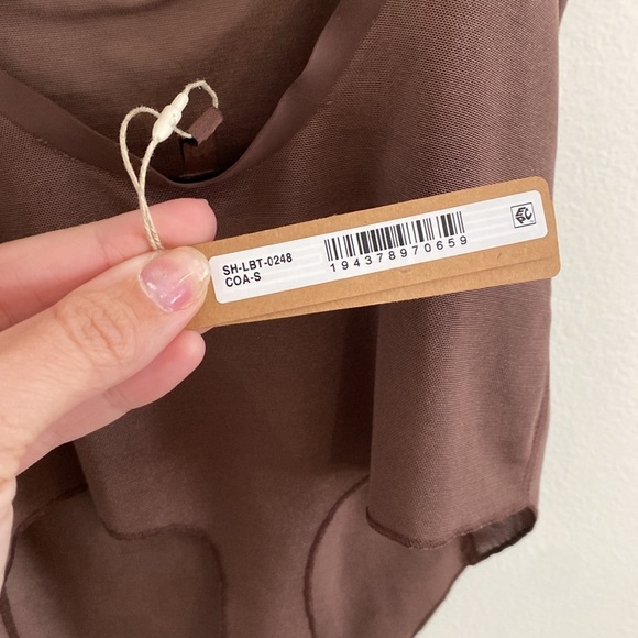 NWT SKIMS Sheer Sculpt Thong Bodysuit Brown Small - Picture 8 of 10